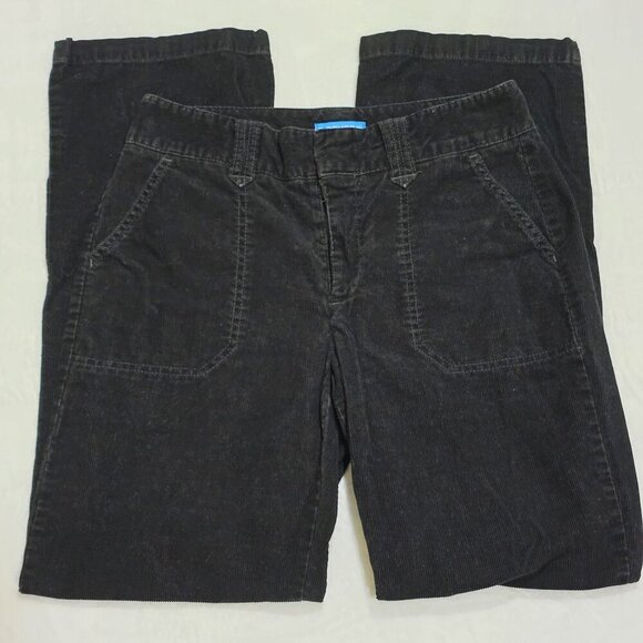 Dockers ✦ Black Corduroy Pants ✦ 100% Cotton Straight‑Leg Trousers Sz 6 Classic - Picture 3 of 9